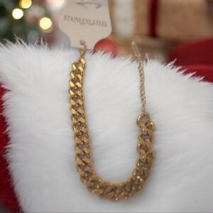 18k. Gold Plated Chain Bracelet